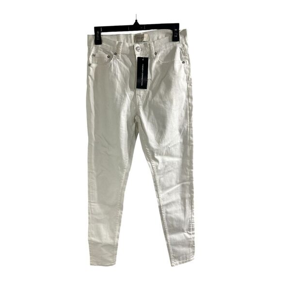 French Connection Denim - French Connection White Skinny Jeans Size 6 Mid Rise Pockets